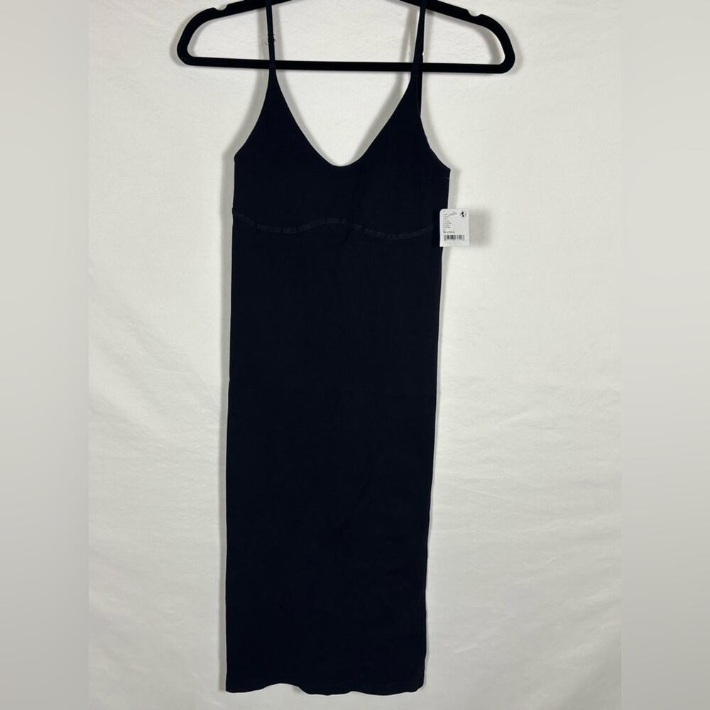 Free People Meg High Platform Bodycon Dress- Black M/L - Picture 4 of 11
